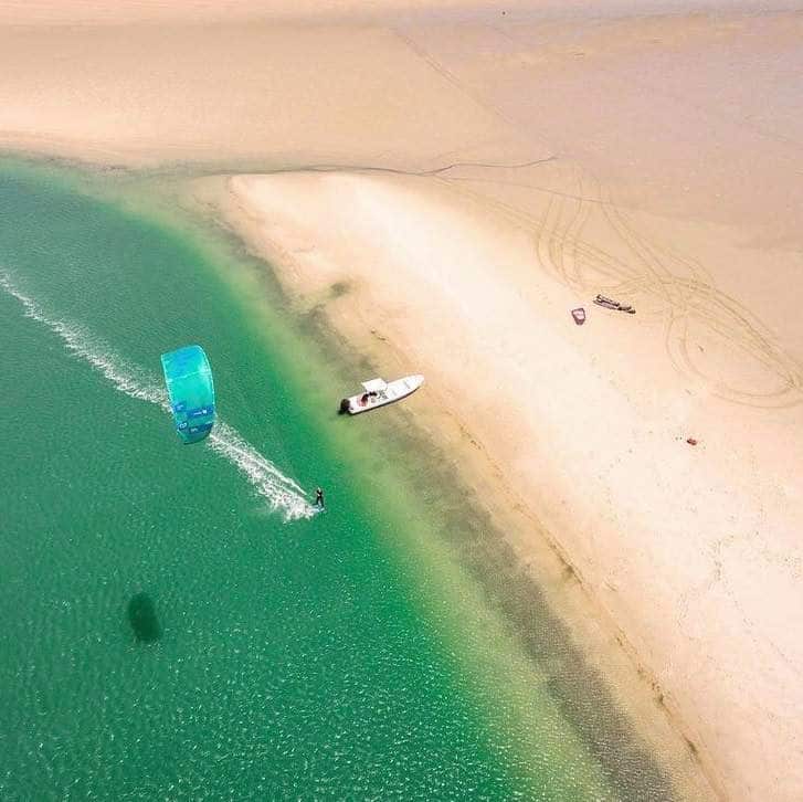 session kitesurf solo dans le lagon