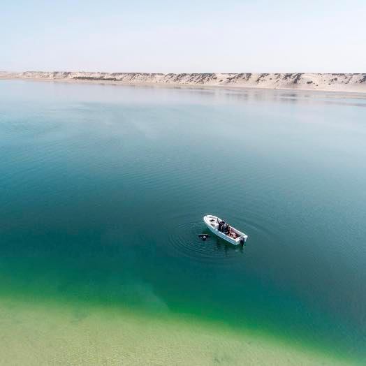 sécurité bateau sur le lagon de Dakhla